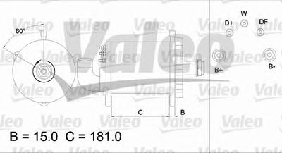Генератор VALEO 436565