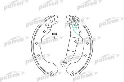 Комплект тормозных колодок PATRON PSP199