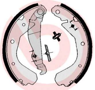 Комплект тормозных колодок BREMBO