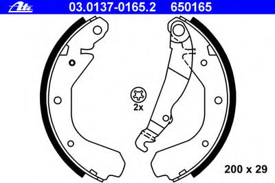 Комплект тормозных колодок ATE 03013701652
