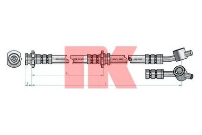 Тормозной шланг NK 852252