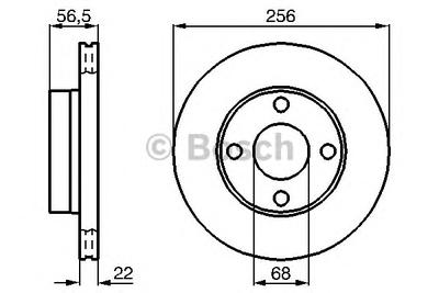 Тормозной диск BOSCH 0986478550