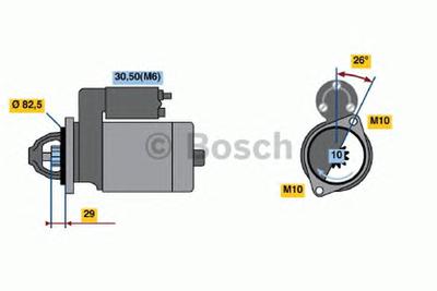 Стартер BOSCH 0986018270