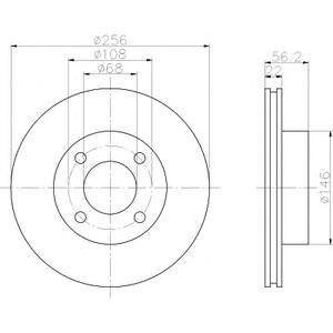 Тормозной диск TEXTAR 982000542