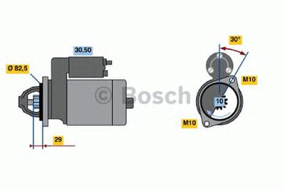 Стартер BOSCH 0986016390