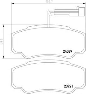 Комплект тормозных колодок, дисковый тормоз MINTEX MDB2918