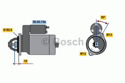 Стартер BOSCH 0986014640