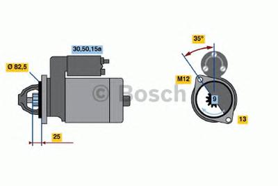 Стартер BOSCH 0986018190