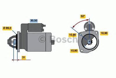 Стартер BOSCH 0986010990