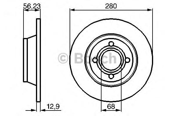 Тормозной диск BOSCH