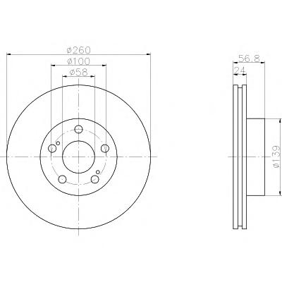 Тормозной диск TEXTAR