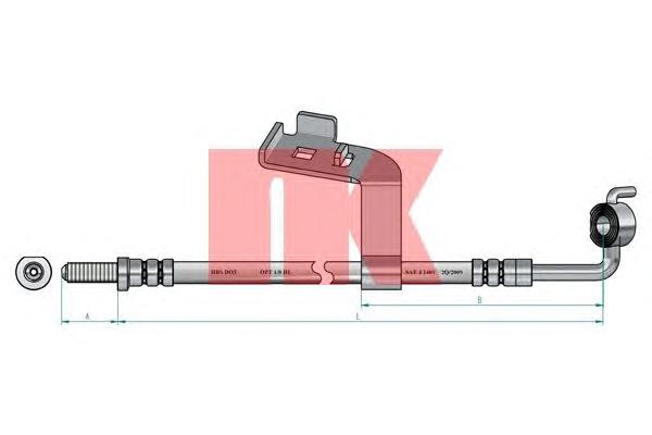 Тормозной шланг NK