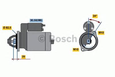 Стартер BOSCH 0001107403