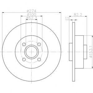 Тормозной диск MINTEX MDC1566