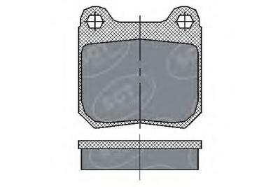Комплект тормозных колодок, дисковый тормоз SCT Germany SP162