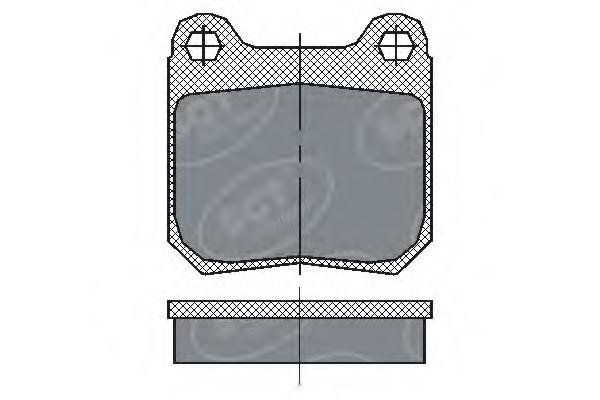 Комплект тормозных колодок, дисковый тормоз SCT Germany