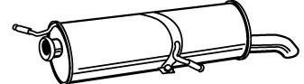 Глушитель выхлопных газов конечный WALKER