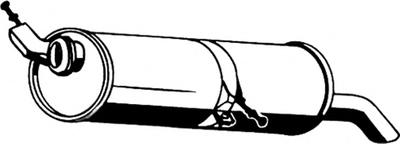 Глушитель выхлопных газов конечный ASMET