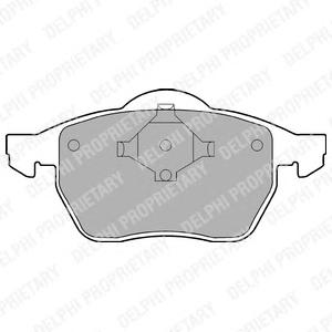 Комплект тормозных колодок, дисковый тормоз DELPHI