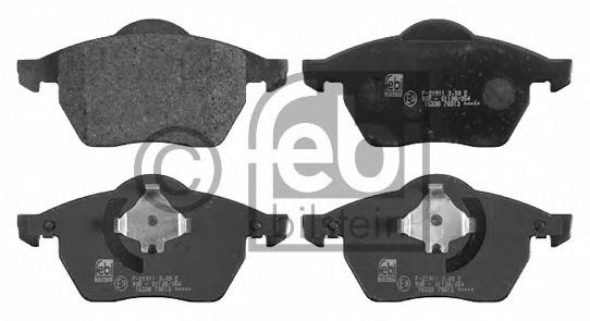 Комплект тормозных колодок, дисковый тормоз FEBI BILSTEIN