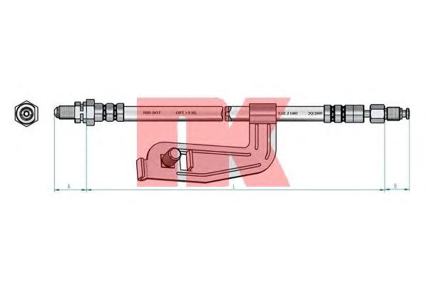 Тормозной шланг NK