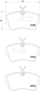 Комплект тормозных колодок, дисковый тормоз MINTEX MDB1412
