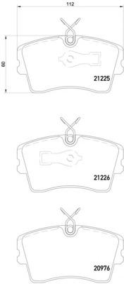 Комплект тормозных колодок, дисковый тормоз MINTEX