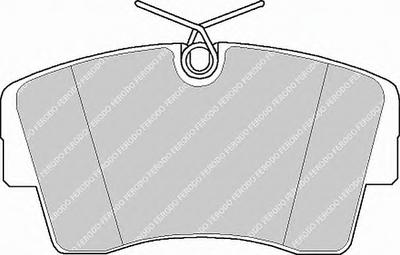 Комплект тормозных колодок, дисковый тормоз FERODO FDB581