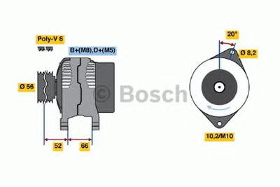Генератор BOSCH 0986038781