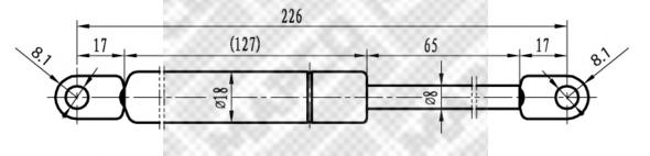 Газовая пружина, крышка багажник MAPCO