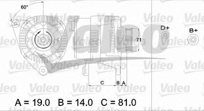 Генератор VALEO 436386