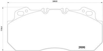 Комплект тормозных колодок, дисковый тормоз TEXTAR 2909006