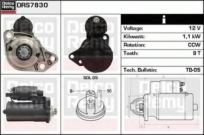Стартер DELCO REMY DRS7830