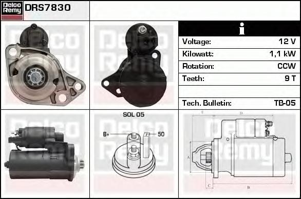 Стартер DELCO REMY