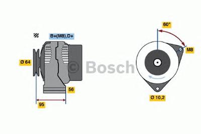 Генератор BOSCH 0986038710