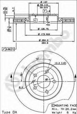 Тормозной диск BREMBO