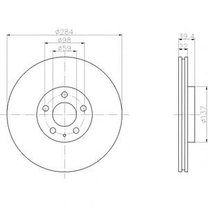 Тормозной диск TEXTAR 982000832