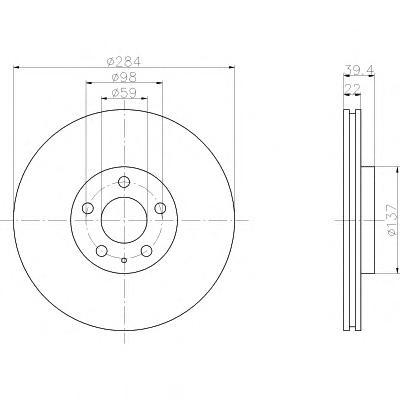 Тормозной диск TEXTAR