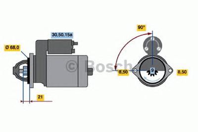 Стартер BOSCH 0986010030