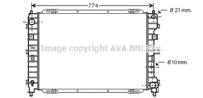 Радиатор, охлаждение двигателя AVA QUALITY COOLING FD2375