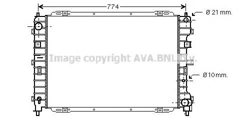 Радиатор, охлаждение двигателя AVA QUALITY COOLING