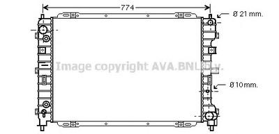 Радиатор, охлаждение двигателя AVA QUALITY COOLING FD2345