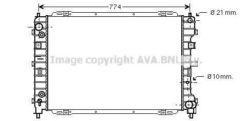 Радиатор, охлаждение двигателя AVA QUALITY COOLING