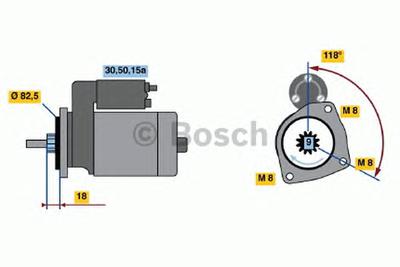 Стартер BOSCH 0986013470