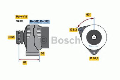 Генератор BOSCH 0986038771
