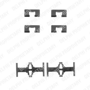 Комплектующие, колодки дискового тормоза DELPHI LX0197