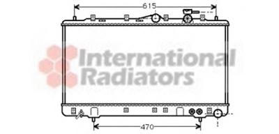 Радиатор, охлаждение двигателя VAN WEZEL 82002056