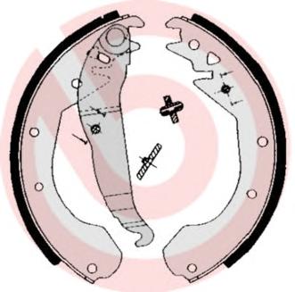 Комплект тормозных колодок BREMBO