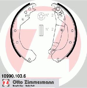 Комплект тормозных колодок ZIMMERMANN 109901036