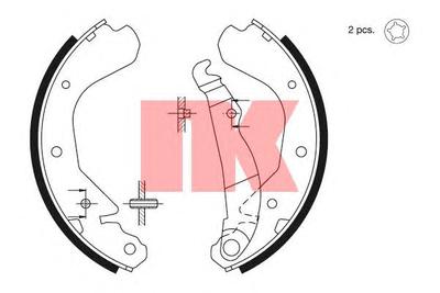 Комплект тормозных колодок NK 2736409